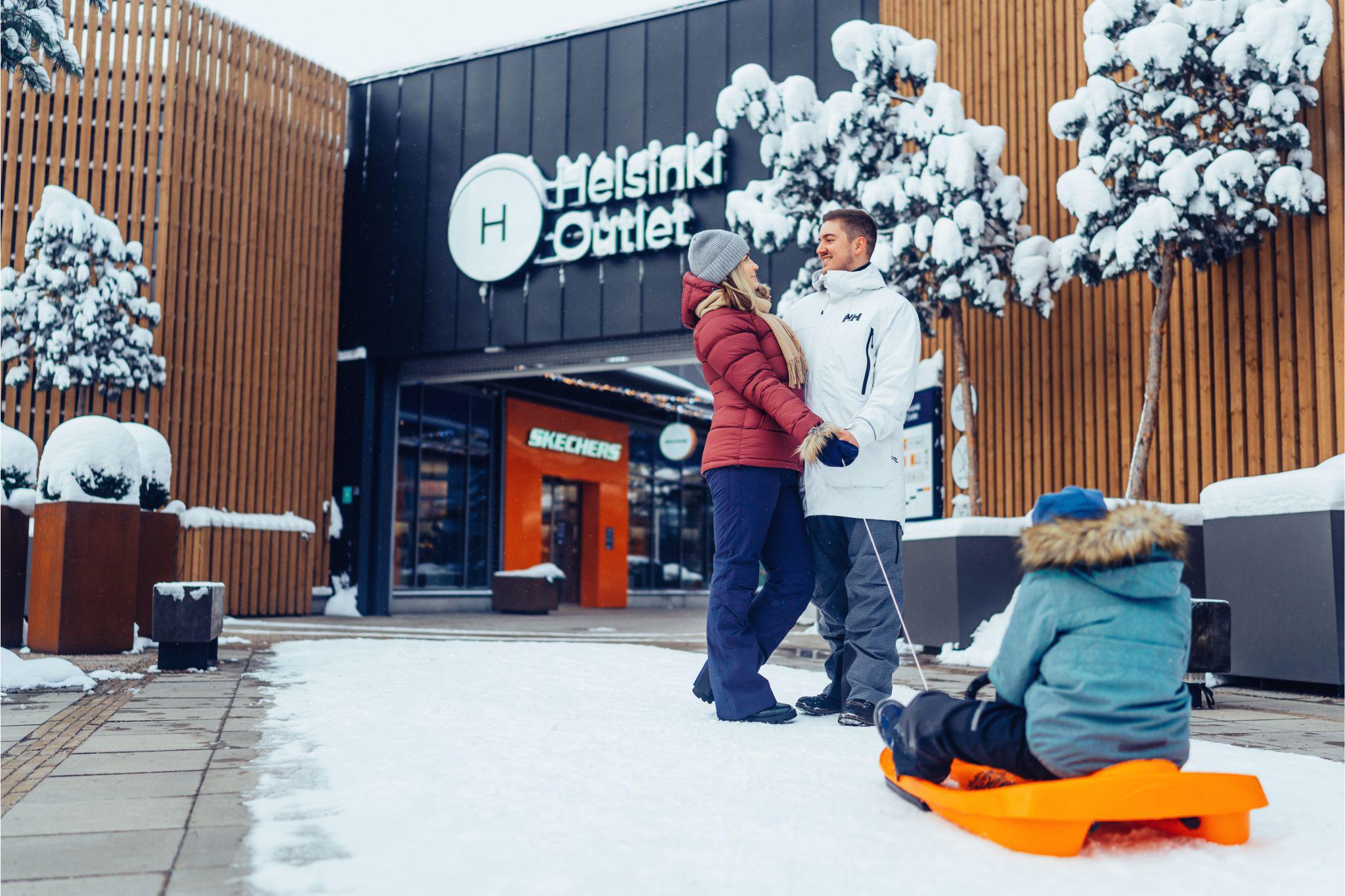 The entrance of Helsinki Outlet