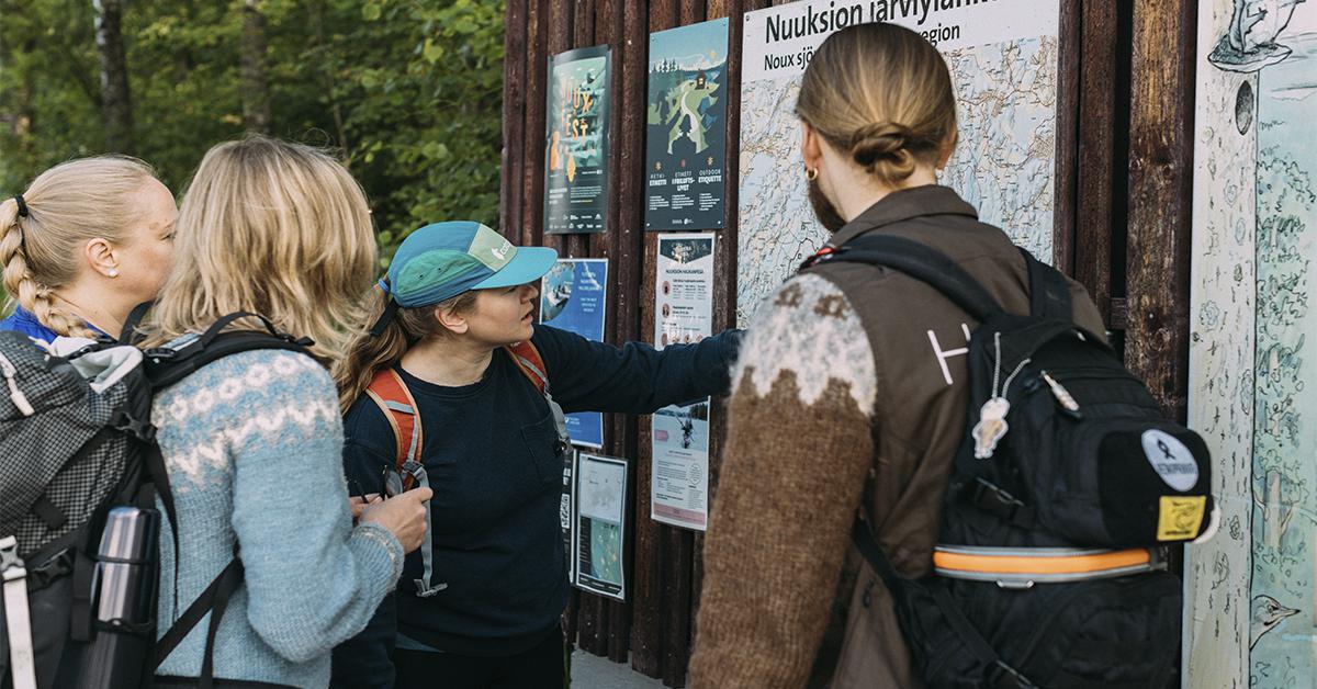 People going out for a hike