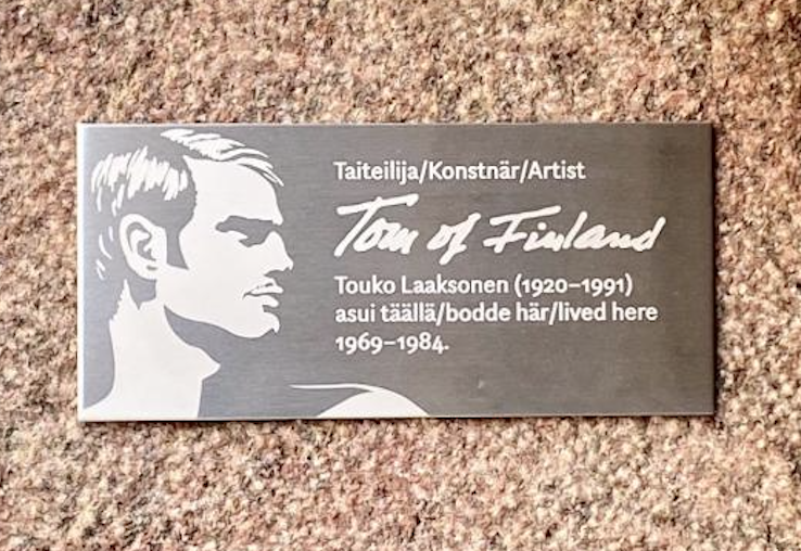 Tom of Finland plaque in Helsinki