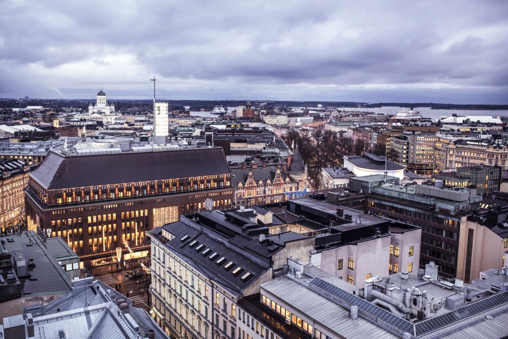 Helsinki roof tops