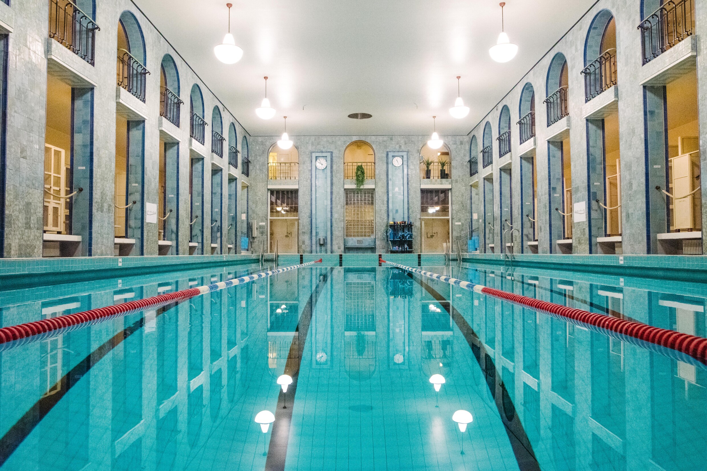 Art Deco swimming hall in Helsinki