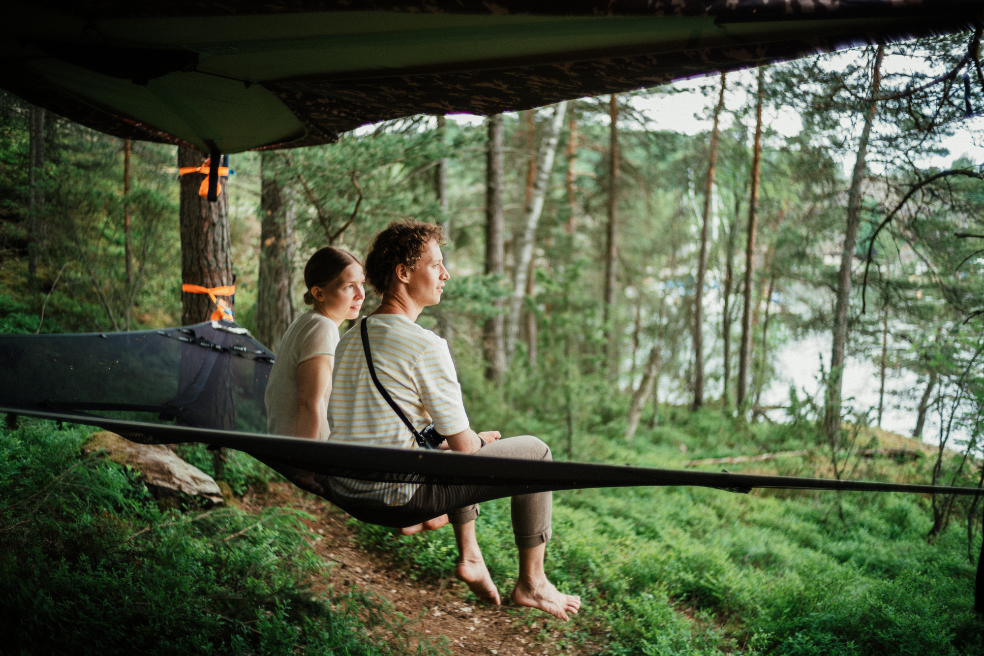 Tentsile in Vallisaari island - nature and urban fun