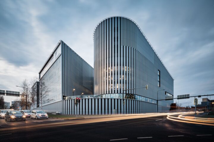 Metropolia campus a building with curved windows