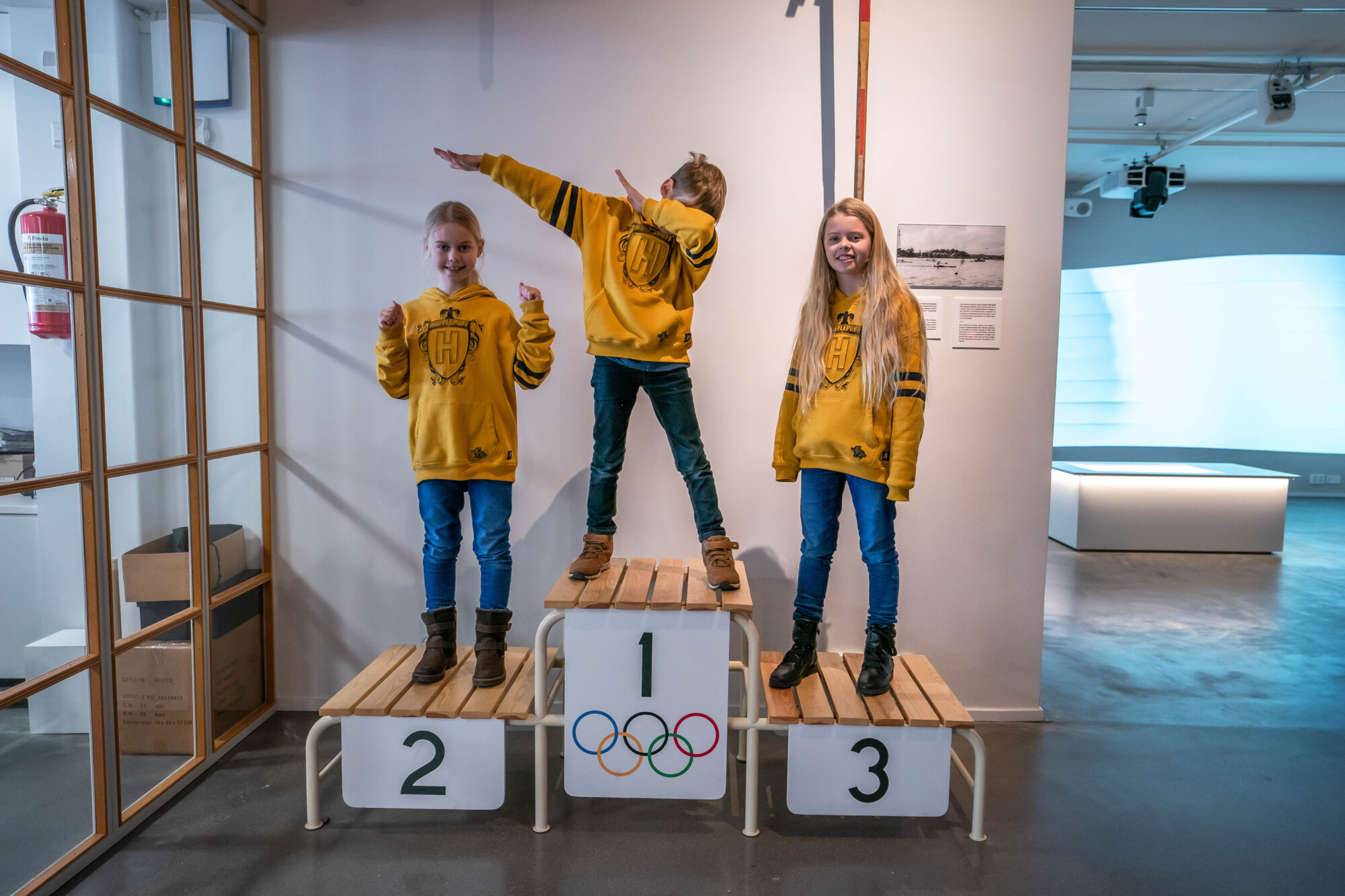 Having fun at Helsinki's Sport's Museum